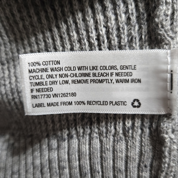 Goodfellow & Co Gray Button Front Knit Collared Cardigan Sweater NWT Size: XL - Picture 3 of 4